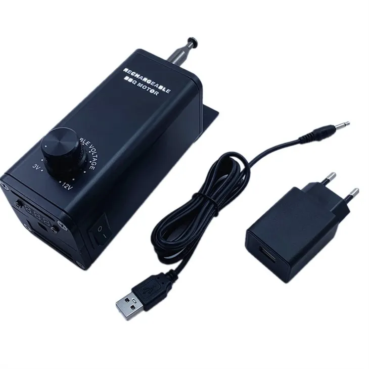 Įkraunamas Rotisserie Spit variklis su kintamu greičiu