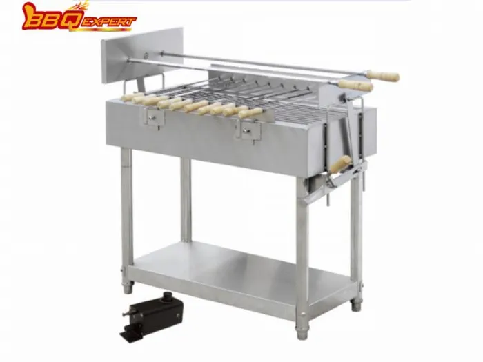 Užtikrinta kokybė lauko kepsninėje nerūdijančio plieno elektrinis skrudintuvas į iešmą