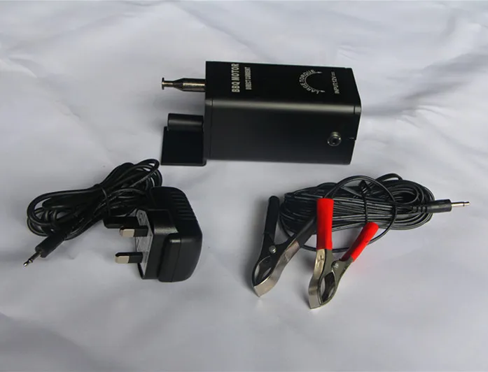 Juodas aliuminio 12V Rotisserie Motor BBQ